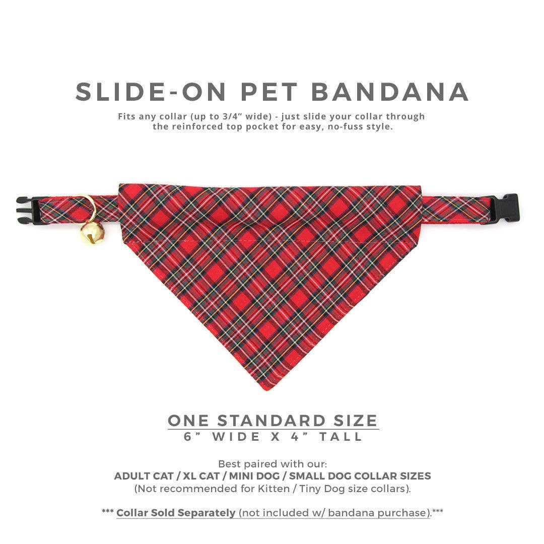 Made By Cleo - "Hearthside" - Bandana for Cat + Small Dog
