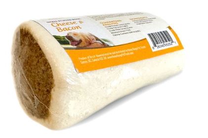 Home Range Pet Treats Stuffed Bone Cheese & Bacon Flavor