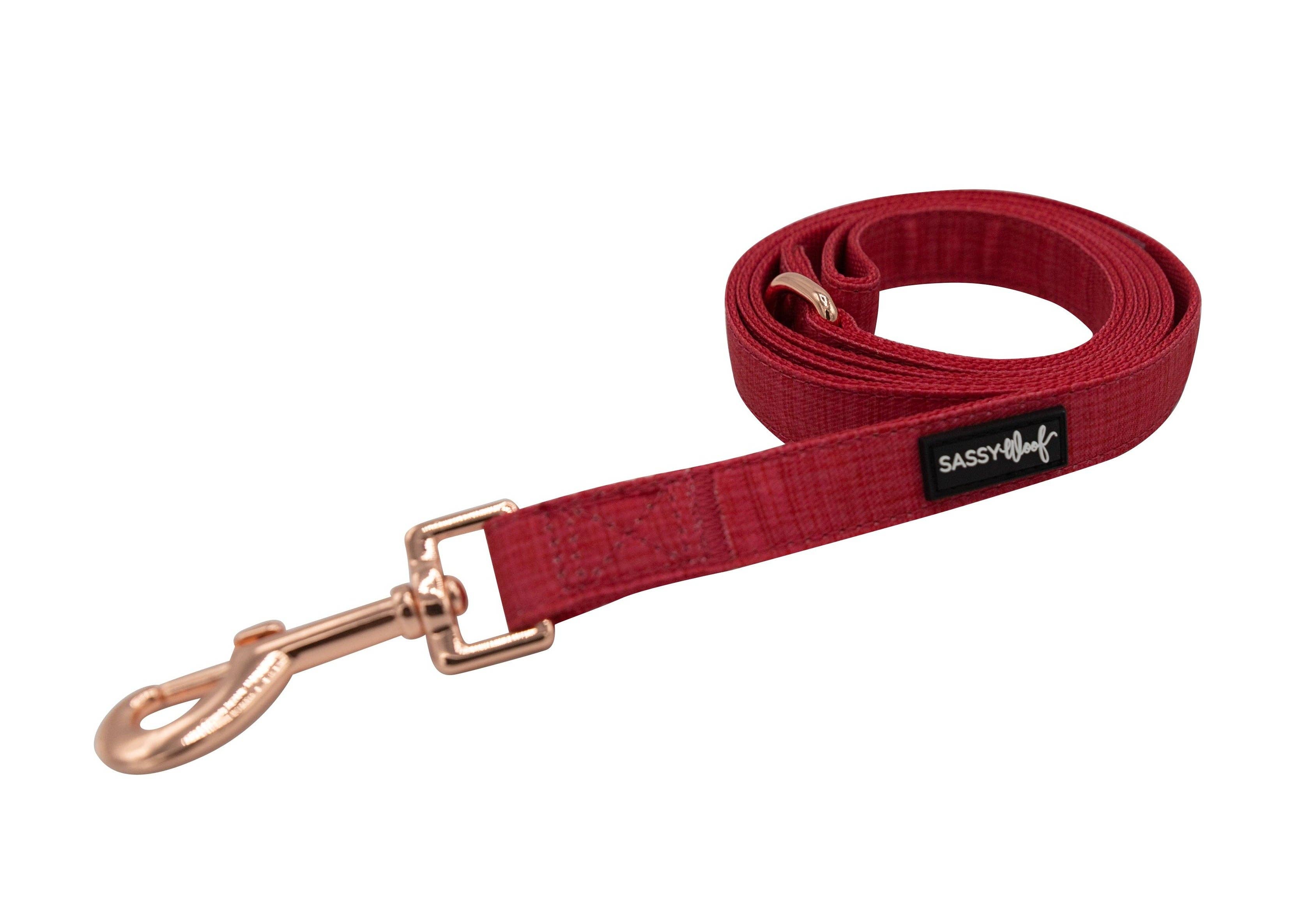 SASSY WOOF Merlot Dog Leash