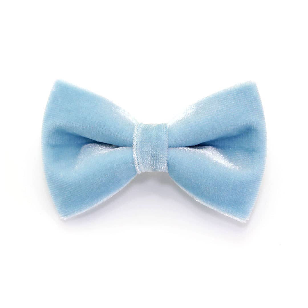 Made By Cleo - "Velvet - Frosty Blue" - Bow Tie for Cats + Small Dogs
