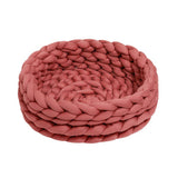 PAWPAW Chunky Handwoven Pet Bed