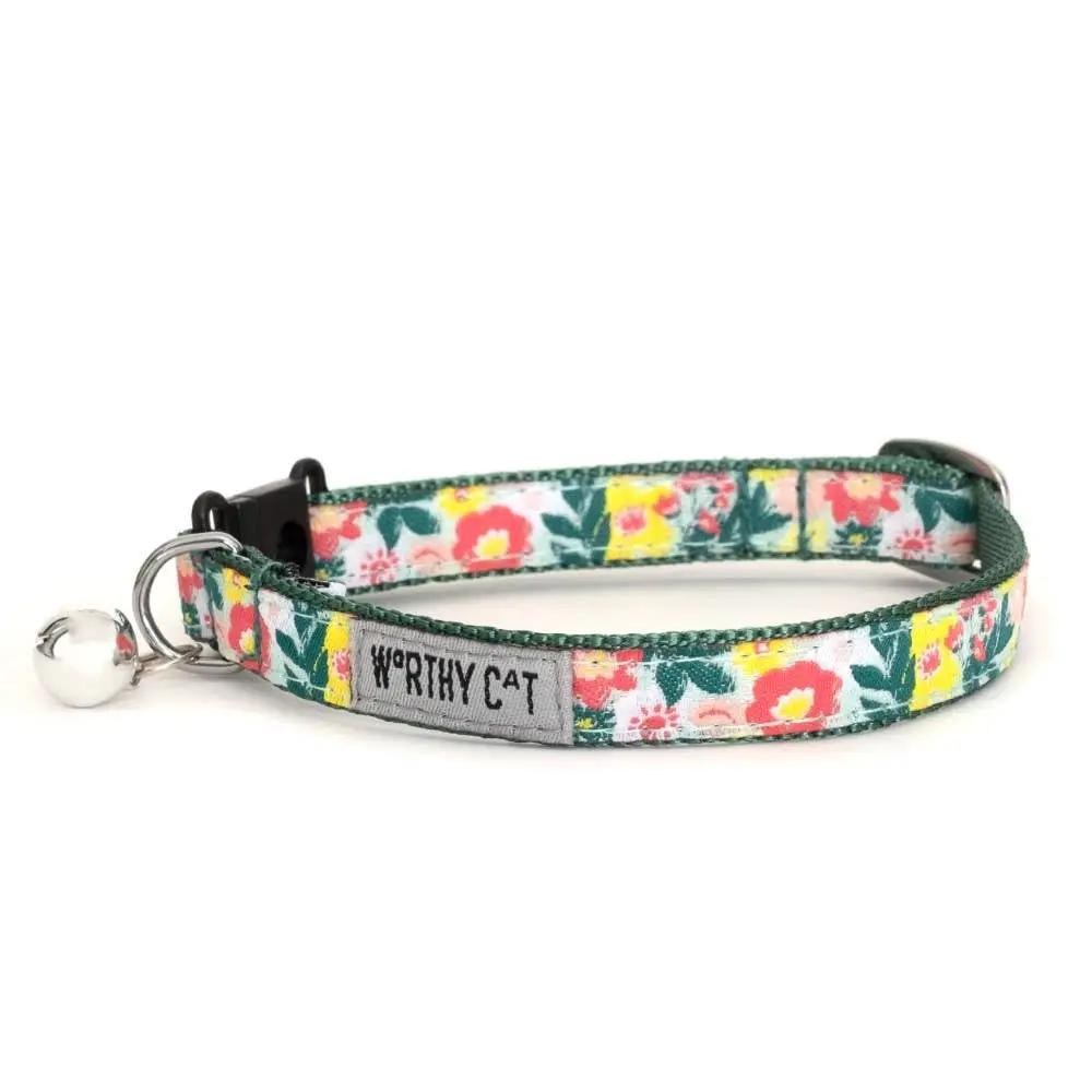 The Worthy Dog Spring Bouquet Cat Collar