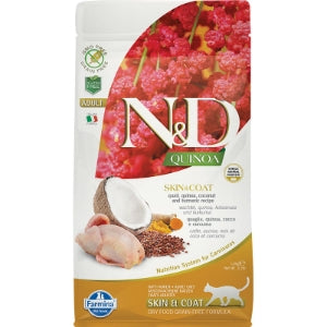 Farmina N&D Quinoa Skin & Coat Quail Dry Cat Food