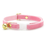 Made By Cleo - "Velvet - Ballet Pink" - Classic Pink Velvet Cat Collar