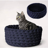 PAWPAW Chunky Handwoven Pet Bed