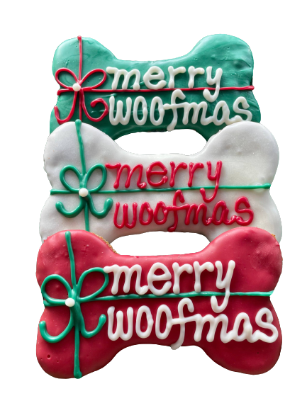 YumYum4DOGS Merry Woofmas 6" Bone Christmas Dog Bakery Treat