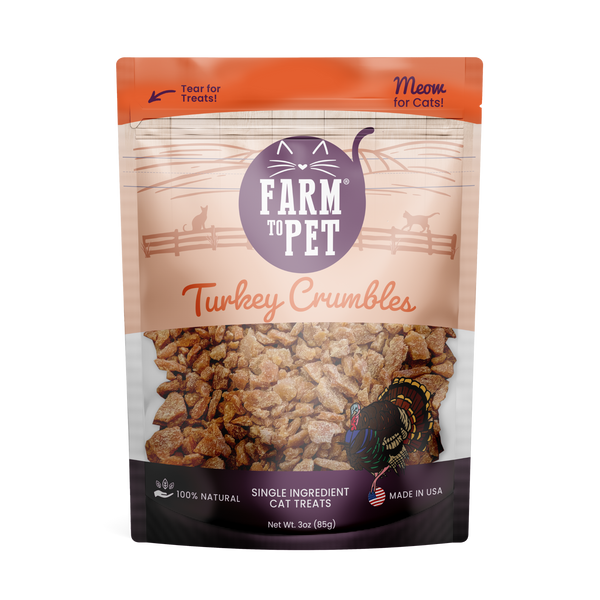 Farm to Pet Turkey Crumbles for Cats