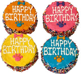DELCO DOG CO. Colorful Happy Birthday Sprinkle Doggie Cakes Bakery Dog Treat