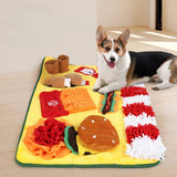 Cheerhunting Snuffy Fast Food Snuffle Mat for Dogs Interactive Puzzle Toy