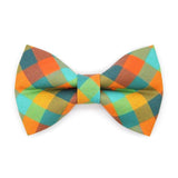 Made By Cleo - "Twilight Timber" - Fall Plaid Bow Tie for Cats + Small Dogs