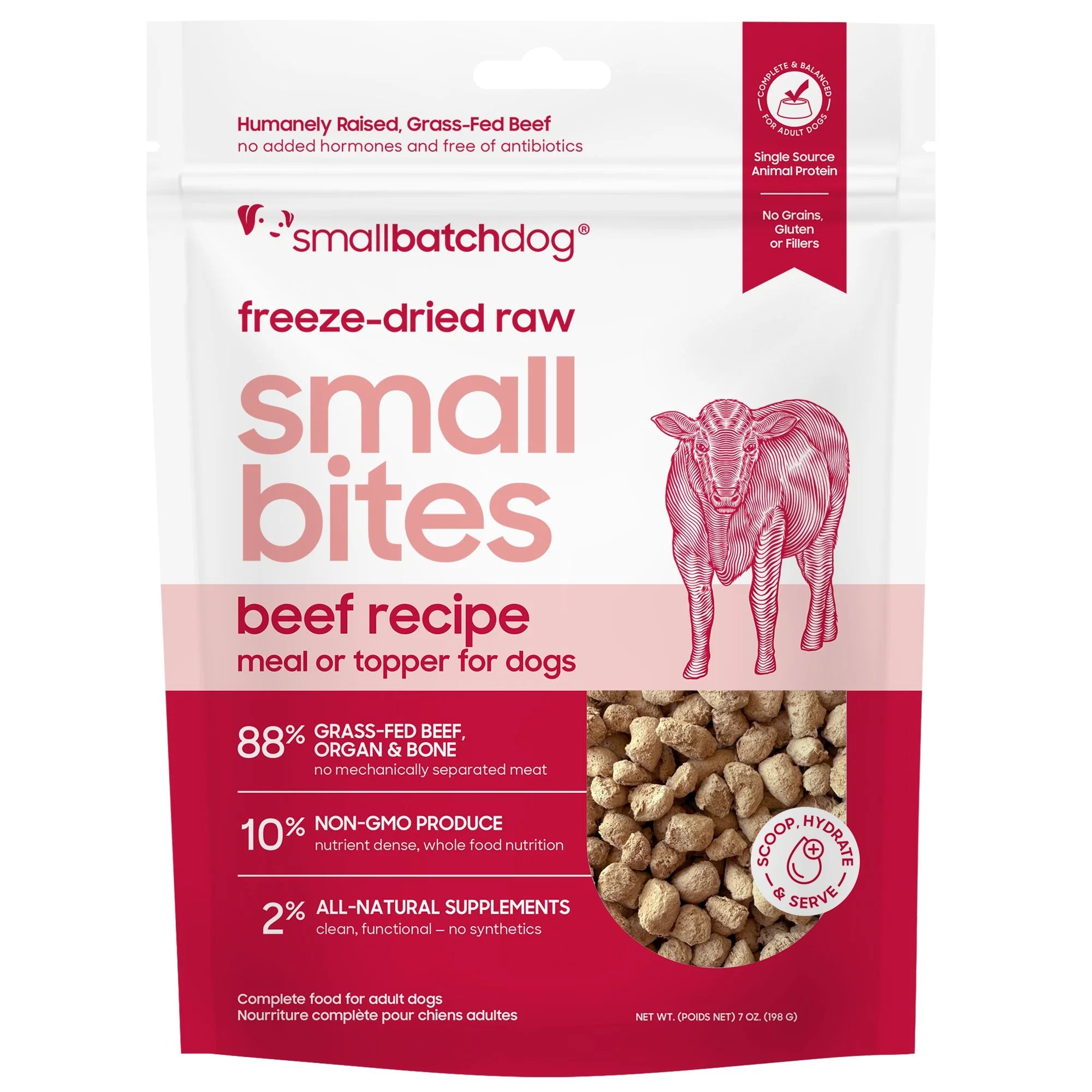 Smallbatch Pets Freeze-Dried Small Bites for Dogs