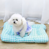 PAWPAW Plaid Pillow Pet Bed Mat
