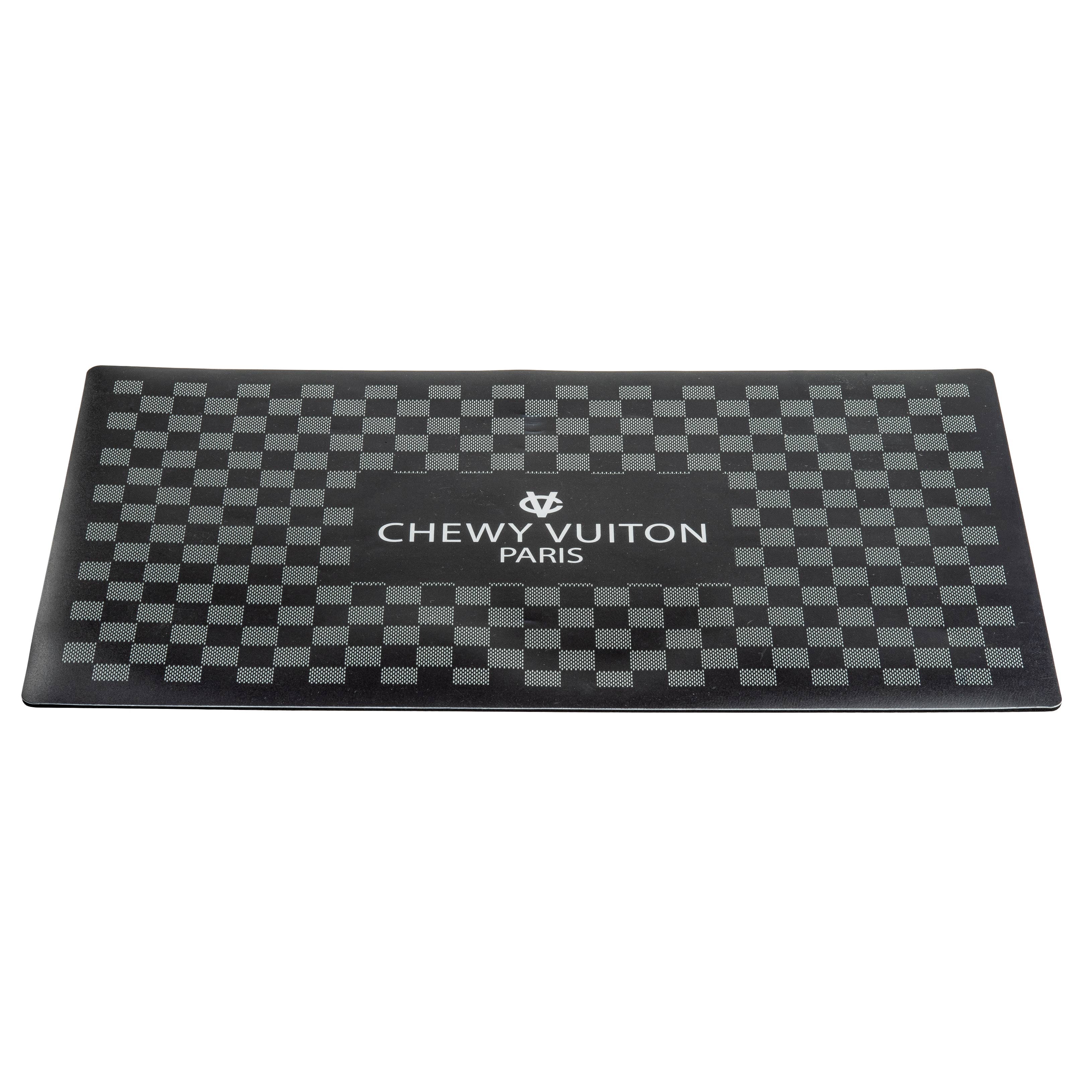 Haute Diggity Dog Black Checker Chewy Vuiton Placemat