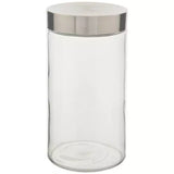 Sparky & Co Good Dog 58oz Cylinder Glass Treat Canister With Metal Screw-Top Lid