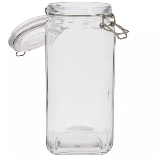 Sparky & Co Treats & Bribes Glass Treat Canister With Latch-Style Lid 57oz