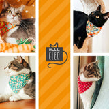 Made By Cleo - "Cozy Cabin Red" - Bandana for Cat + Small Dog