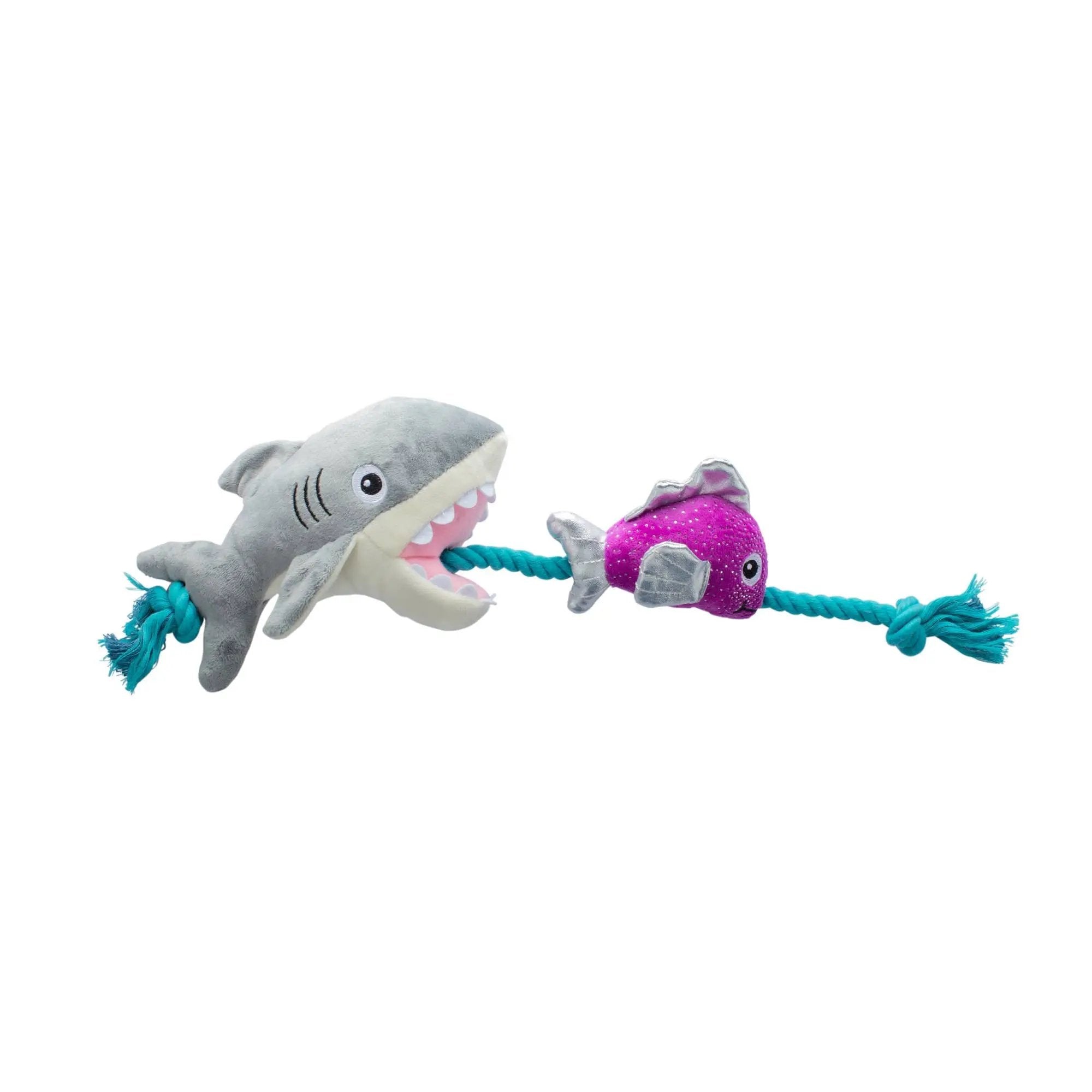 Petshop By Fringe Studio Shark Bait Plush Dog Toy