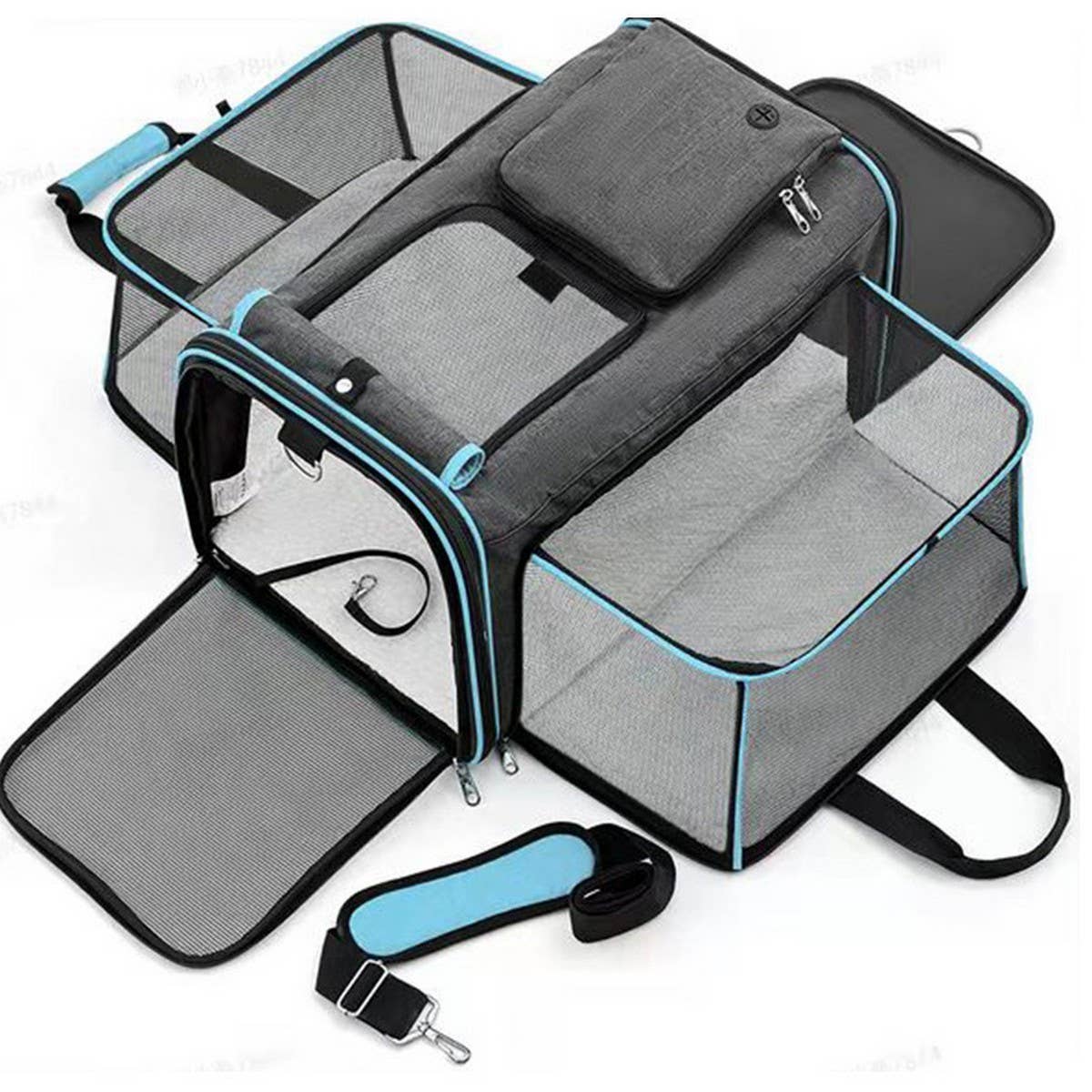 PAWPAW Portable Pet Travel Tote with Expandable Space