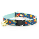 Made By Cleo - "Retro Rockets" - Blue Space & Sci-Fi Cat Collar