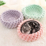 PAWPAW Chunky Handwoven Pet Bed