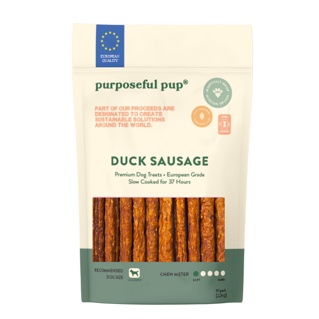 Purposeful Pup Duck Sausage 10pk Dog Treat