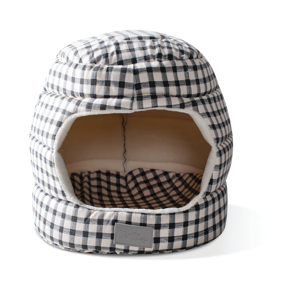 Petshop by Fringe Studio Painted Gingham Pet Bed Hut