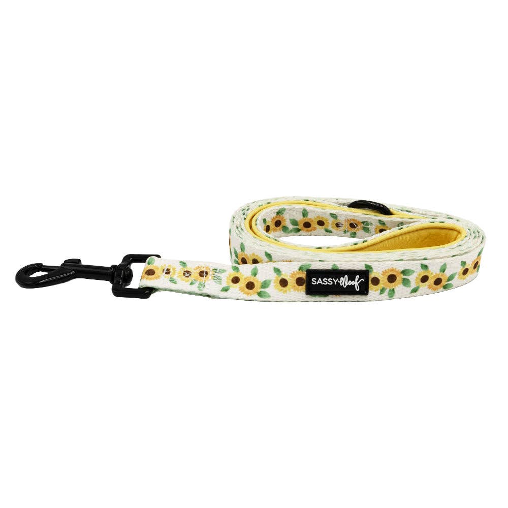 SASSY WOOF Sunflower Dreams Dog Leash