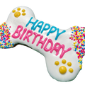 Yumyum4dogs 6 Inch Fiesta Happy Birthday Bone Birthday Dog Treats