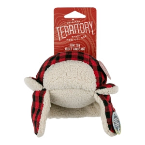 Territory 2-in-1 Plush Trapper Hat 7" Dog Toy