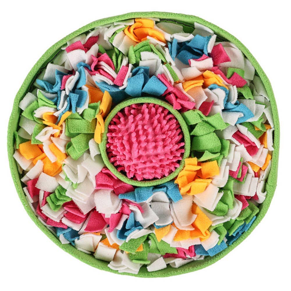 Cheerhunting Snuffy Colorful Dog Hide Food Bowl