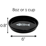 Park Life Designs Oscar Classic Round Cat Dish