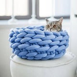PAWPAW Chunky Handwoven Pet Bed