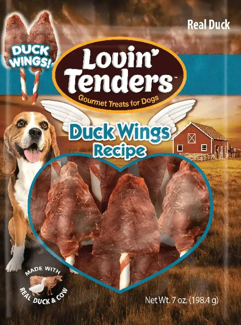 Lovin Tenders Lovin' Tenders 5" Duck Wing Rawhide Twists, 7 oz