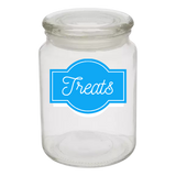 Sparky & Co Flat Lid Glass Treat Jar