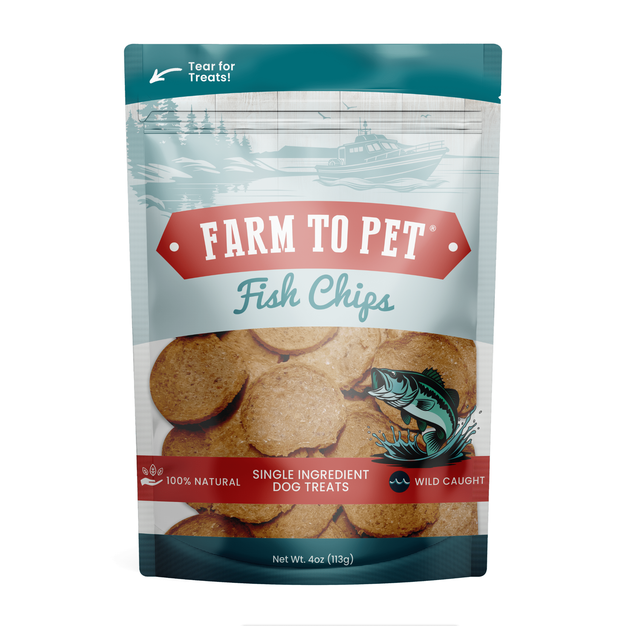 Farm to Pet Healthy Dog Treats Fish Chips Dog Treats