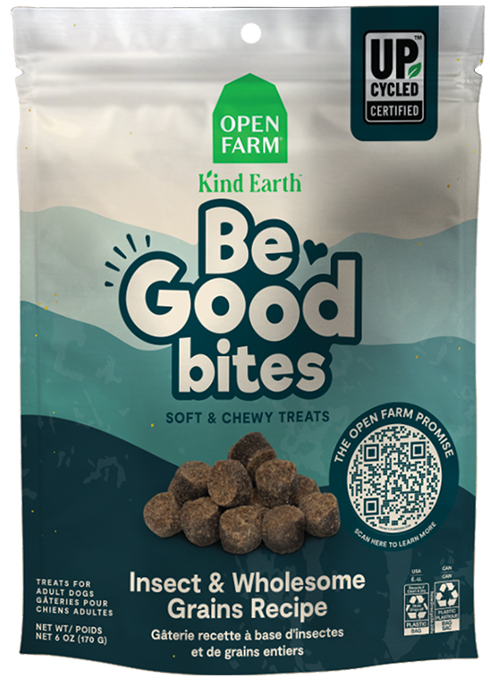 Open Farm Be Good Bites Soft & Chewy Insect & Grains 6oz Dog Treats
