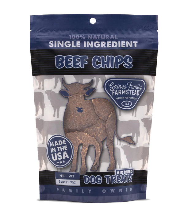 Gaines Family Farmstead Chips Beef 6oz Dog Treats