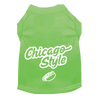 Sparky & Co "Chicago Style" Lime Green Pet T-Shirt
