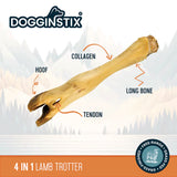 Dogginstix 7-8" Lamb Feet Dog Chew