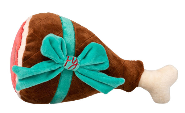 FuzzYard Humongous Holiday Ham Plush Dog Toy