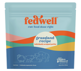 Fedwell Individually Wrapped Patties Raw Frozen Dog Food