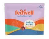 Fedwell Bite-Sized Cubes Raw Frozen Dog Food