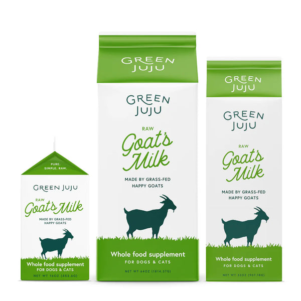 Green Juju Raw Goat's Milk Frozen Supplement for Dogs & Cats