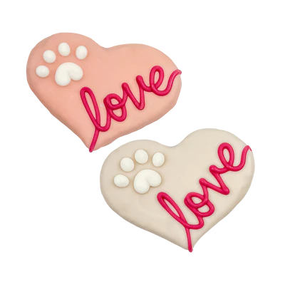 Bosco & Roxy's Valentine's Day Collection Love Heart Bakery Dog Treat