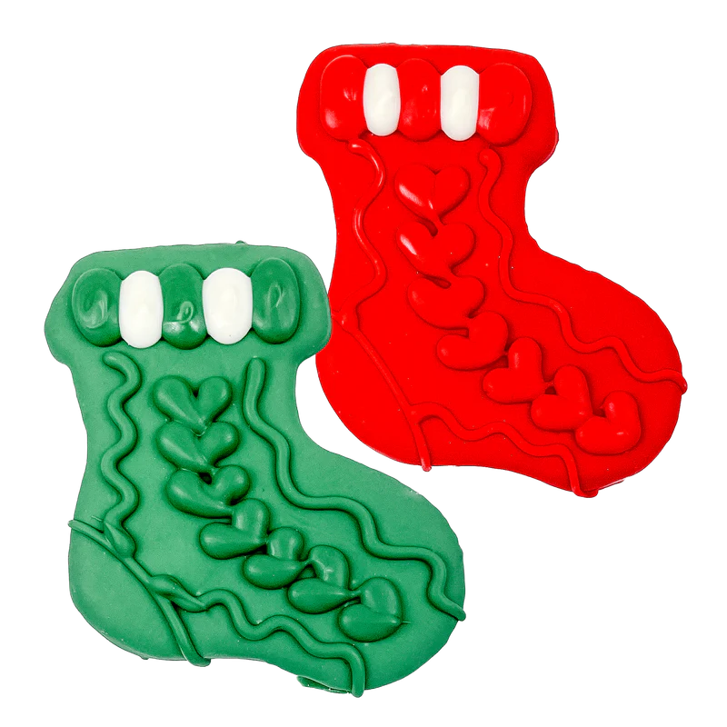 Bosco and Roxy's Christmas Collection Frosty Mint Footwarmers Bakery Dog Treat