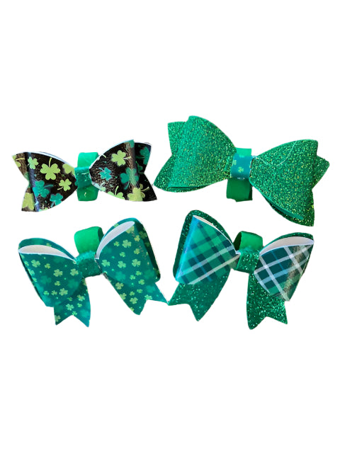 Sparky & Co Handmade St. Patrick's Day Collection Bow Collar Charm