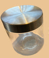 Sparky & Co Glass Treat Canister With Metal Screw-Top Lid
