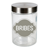 Sparky & Co Metal Screw Top Glass Treat Jars