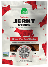 Open Farm Grain-Free Jerky Strips Beef 5.6oz Dog Treats