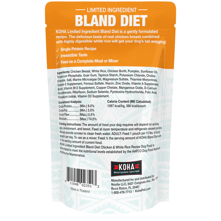 Koha Limited Ingredient Bland Diet Wet Food for Dogs